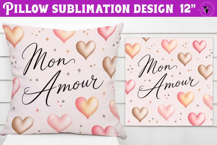 Spring Pillow sublimation | Spring & Valentine sublimation