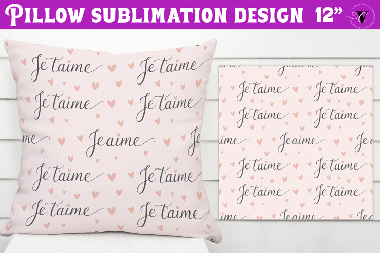 Spring Pillow sublimation | Spring & Valentine sublimation