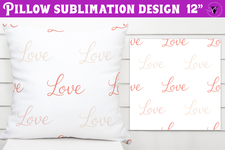 Spring Pillow sublimation | Spring & Valentine sublimation