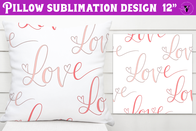 Spring Pillow sublimation | Spring & Valentine sublimation