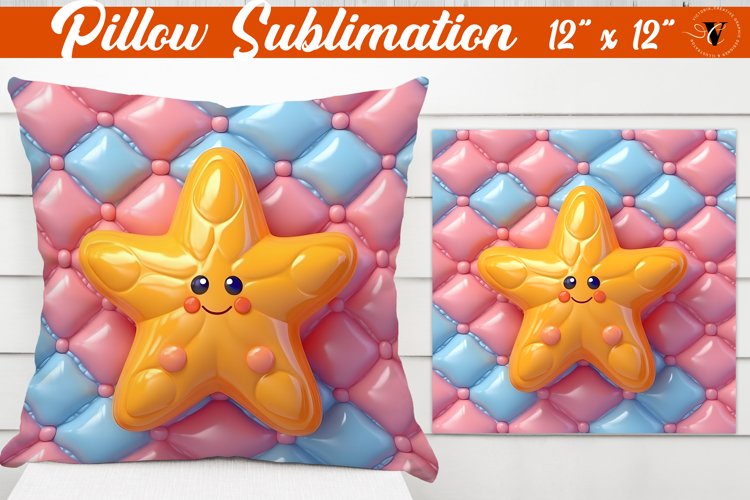 Pillow sublimation | 3D Pillow | Puff example image 1