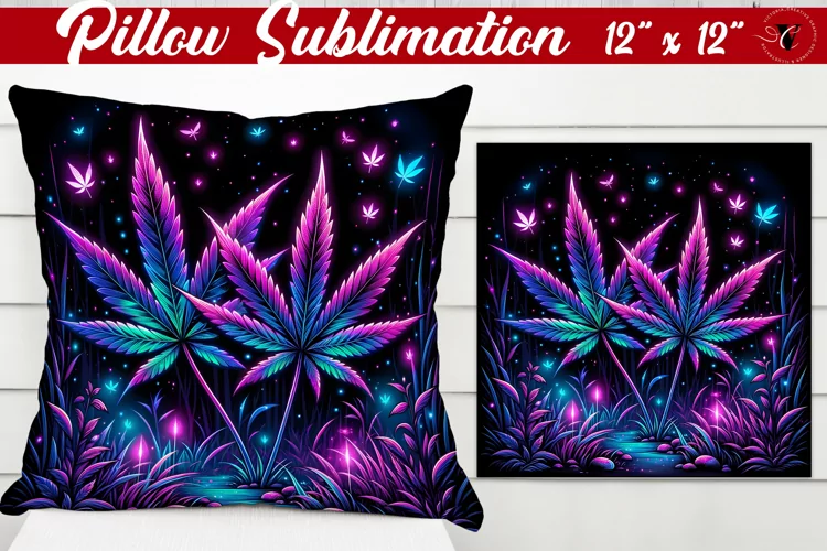 Pillow sublimation | Neon sublimation | Hemp