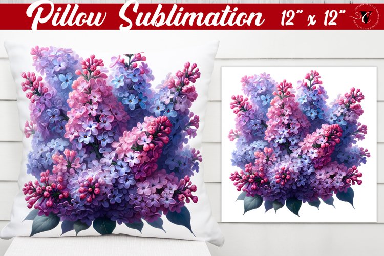 Pillow sublimation | Spring Flowers example image 1