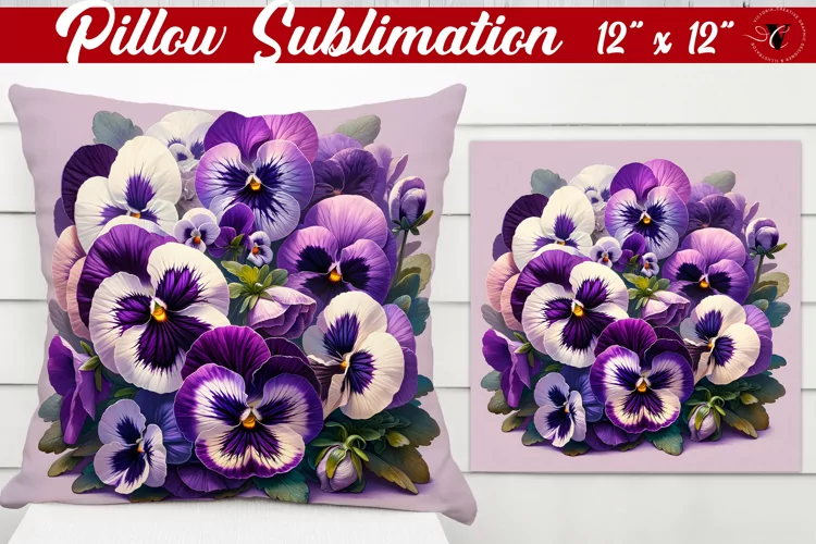 Pillow sublimation | Spring Flowers