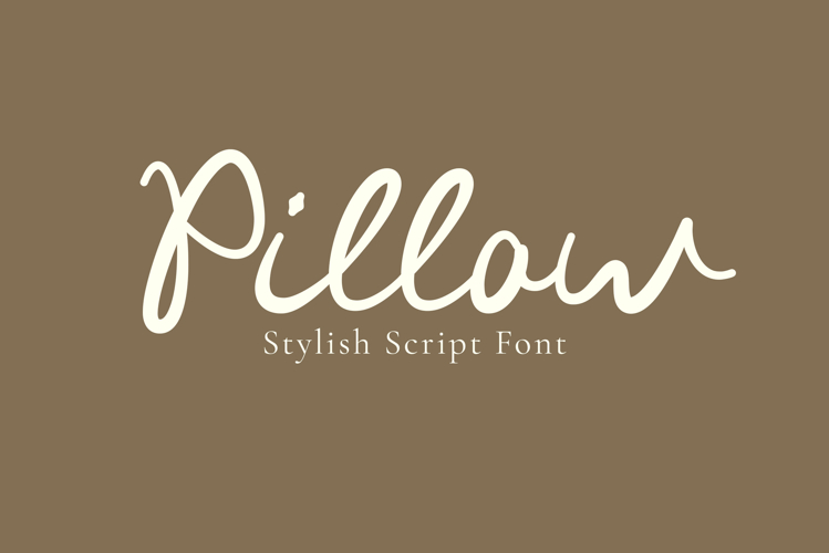 Pillow Script A Modern Font Family