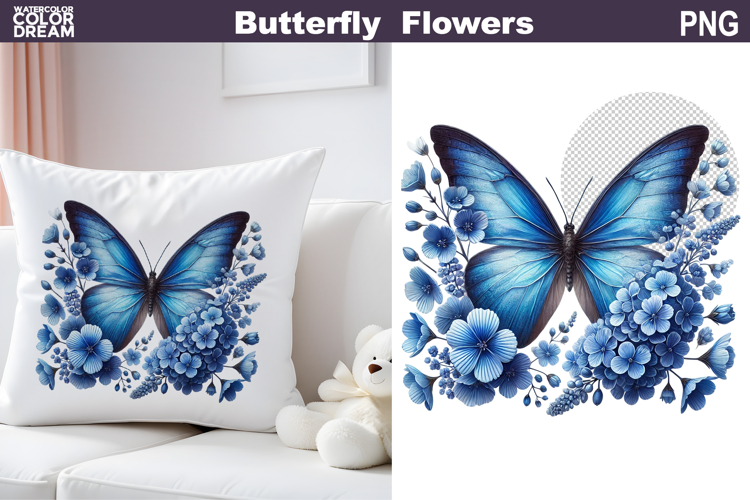 Blue Butterfly Clipart Image 20