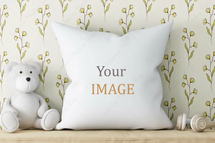 Mockup White Pillow in JPG | Craft Mockups