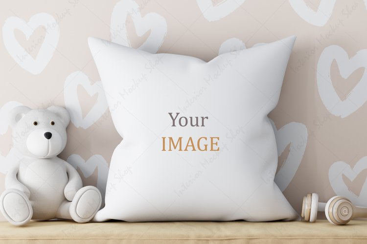 Mockup White Pillow in JPG | Craft Mockups