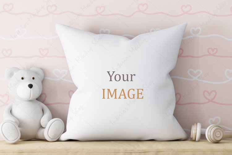 Mockup White Pillow in JPG | Craft Mockups