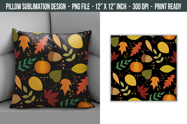 Autumn Pillow Design | Pillow Cover Sublimation