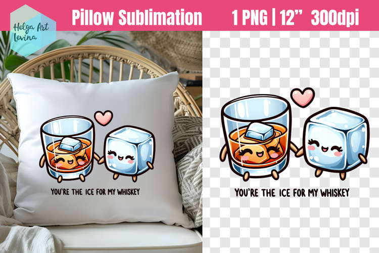 Funny couples Sublimation, Pillow Valentines Day