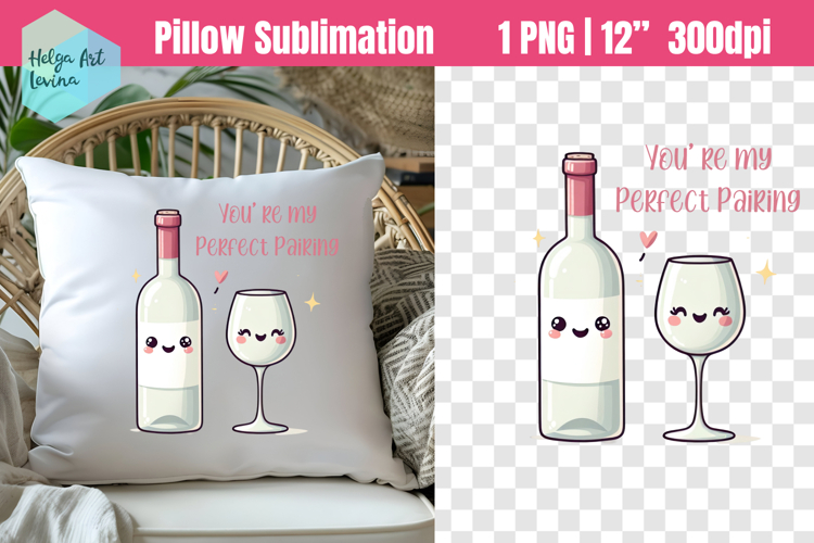 Funny couples Sublimation, Pillow Valentines Day