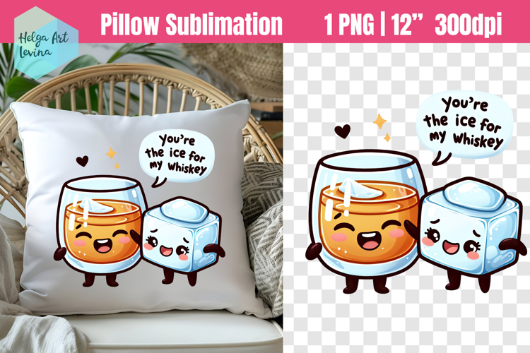 Funny couples Sublimation, Pillow Valentines Day