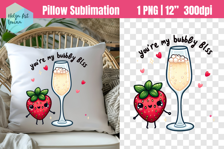 Funny couples Sublimation, Pillow Valentines Day