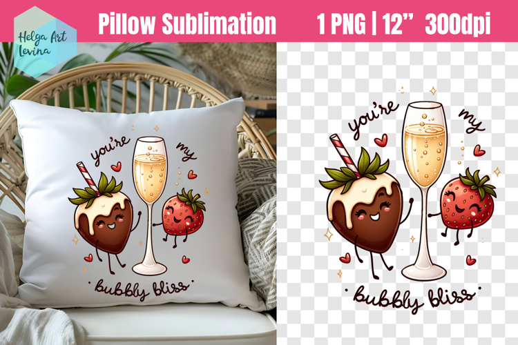 Funny couples Sublimation, Pillow Valentines Day