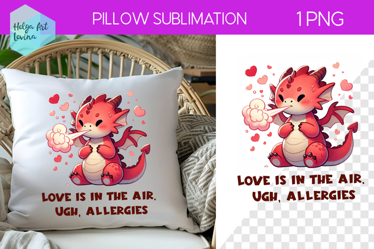 Sarcastic Animal Sublimation, Pillow Valentines Day