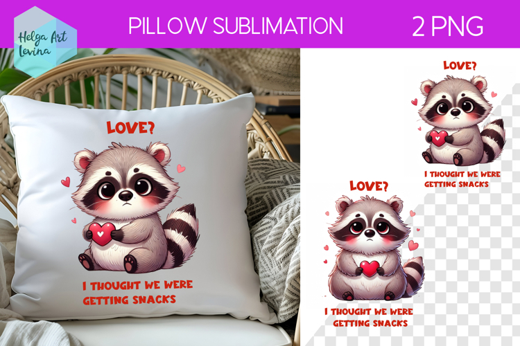 Sarcastic Animal Sublimation, Pillow Valentines Day