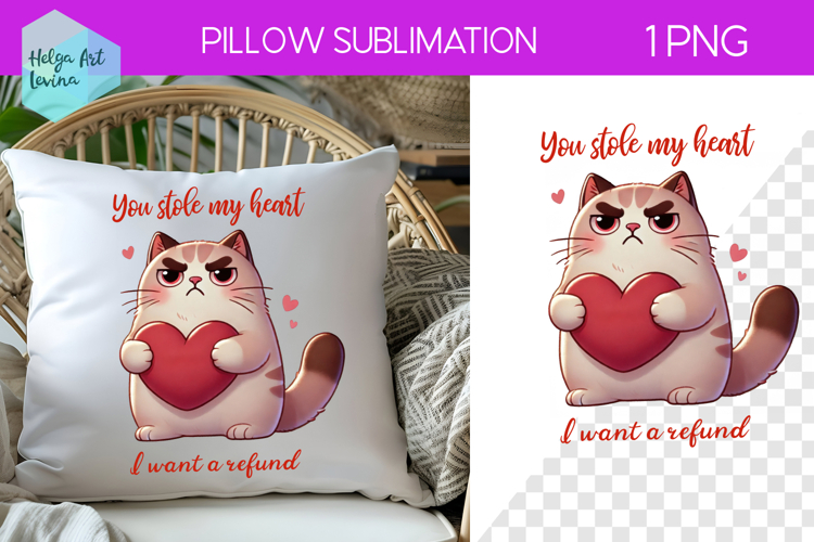 Sarcastic Animal Sublimation, Pillow Valentines Day