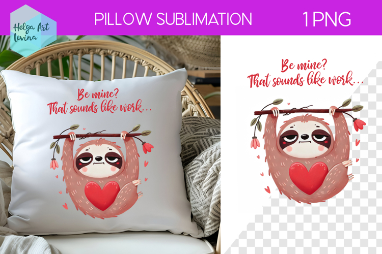 Sarcastic Animal Sublimation, Pillow Valentines Day