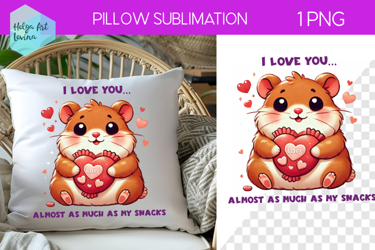 Sarcastic Animal Sublimation, Pillow Valentines Day
