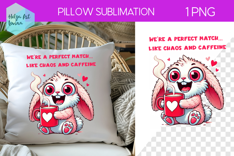 Sarcastic Animal Sublimation, Pillow Valentines Day