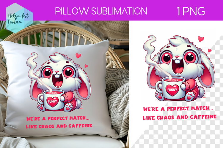 Sarcastic Animal Sublimation, Pillow Valentines Day