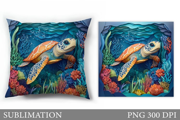 Cute Turtle Clipart Image 3