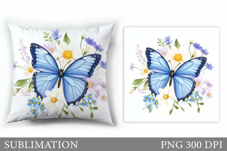 Butterfly Sublimation. Butterfly Pillow Design