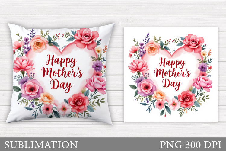 Mothers Day Sublimation. Mothers Day Pillow Sublimation