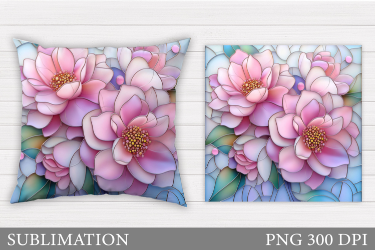 Flowers Sublimation. Flowers Pillow Sublimation