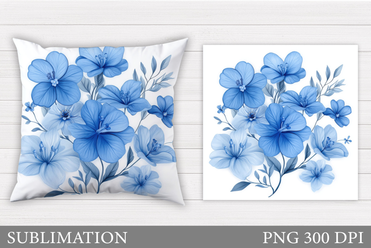 Floral Pillow Sublimation. Flowers Pillow Design