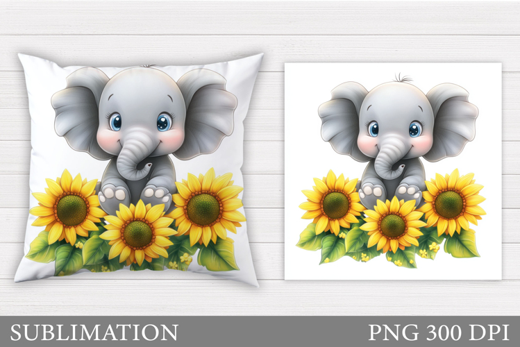 Cute Elephant Clipart Image 15
