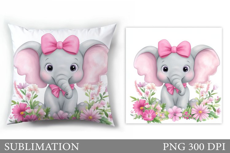 Cute Elephant Clipart Image 10
