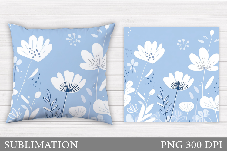 Floral Pillow Sublimation. Flowers Pillow Design