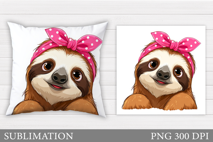 Cute Sloth Clipart Image 15