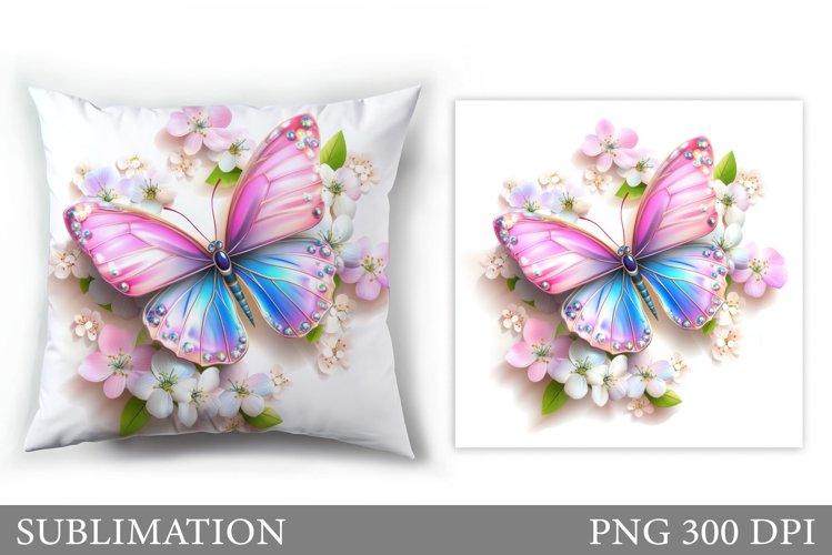 Butterfly Sublimation. Butterfly Pillow Design