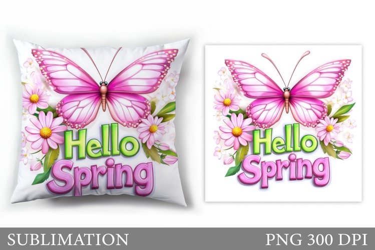 Butterfly Flowers Sublimation. Butterfly Pillow Sublimation