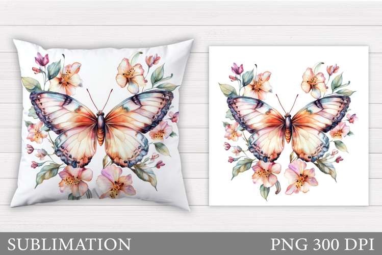 Butterfly Sublimation. Butterfly Pillow Design
