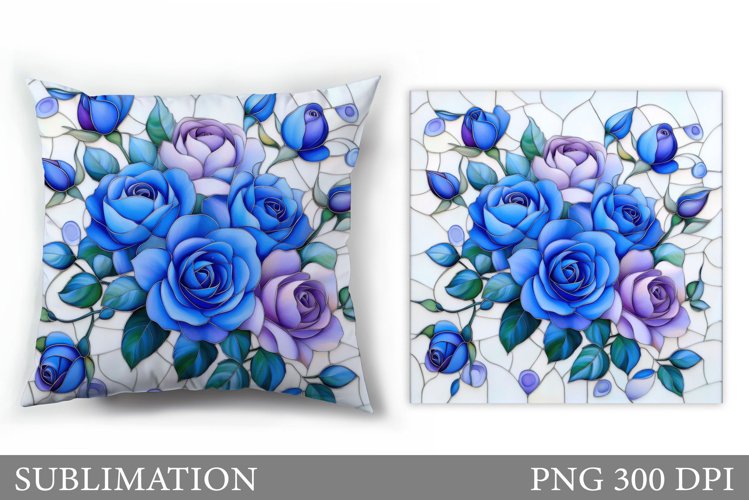 Roses Sublimation. Roses Pillow Sublimation example image 1