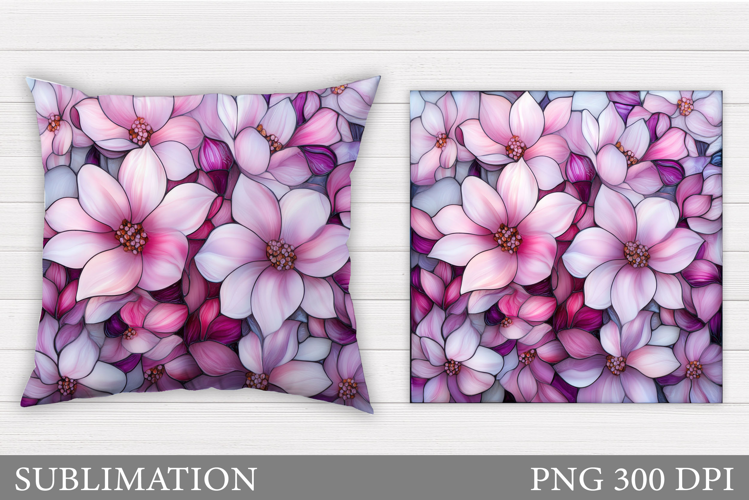 Floral Pillow Sublimation. Flowers Pillow Design
