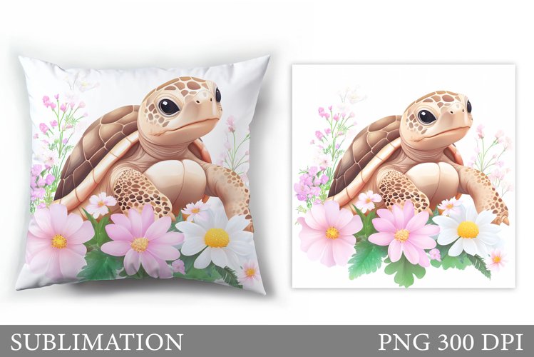 Cute Turtle Clipart Image 4