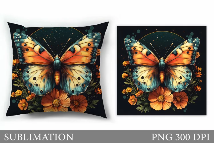 Butterfly Sublimation. Butterfly Pillow Design