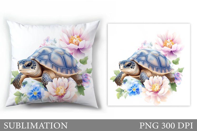 Turtle Pillow Sublimation. Turtle Sublimation