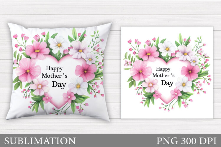 Mother's Day Pillow Design. Mother's Day Sublimation example image 1