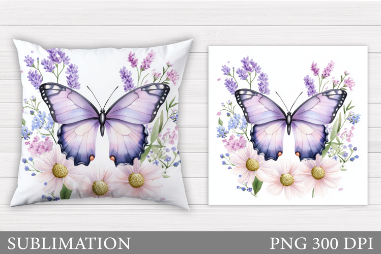 Butterfly Sublimation. Butterfly Pillow Design