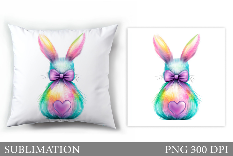 Bunny Sublimation. Bunny Pillow Design