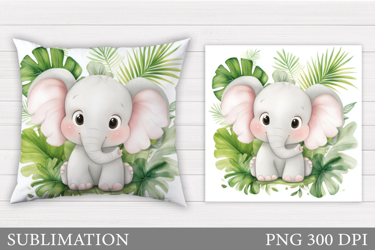 Cute Elephant Clipart Image 12