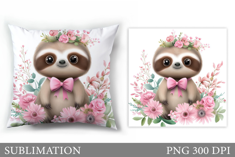 Cute Sloth Clipart Image 9