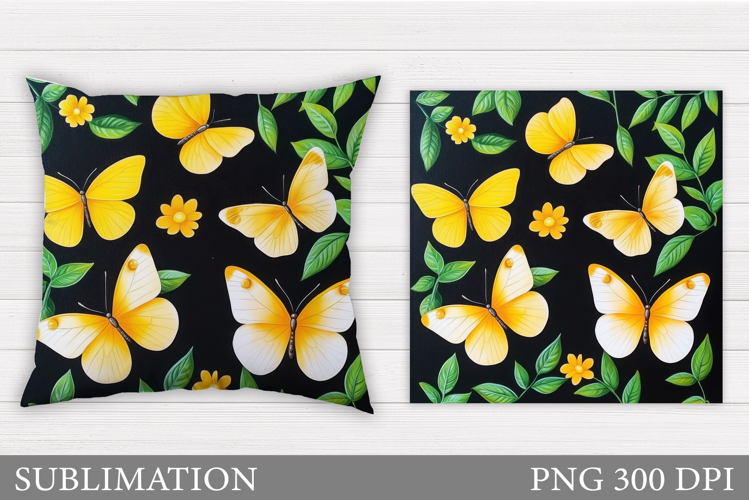 Butterfly Pillow Sublimation. Butterfly Sublimation
