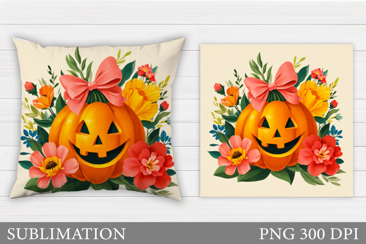 Halloween Pumpkin Pillow. Halloween Pillow Sublimation